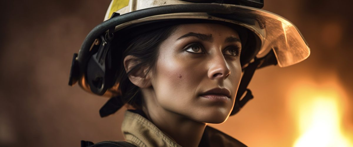 —Pngtree—woman firefighter staring into the_3181498